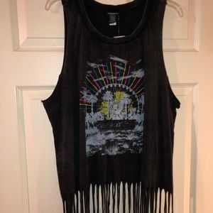Torrid tank top with fringe